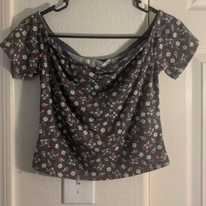 Floral off the shoulder blouse
